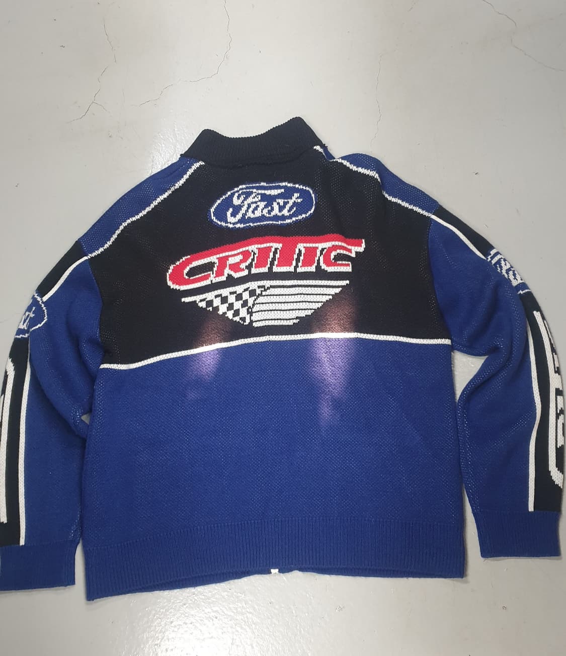 크리틱 레이싱 니트 집업 L 상품이미지2