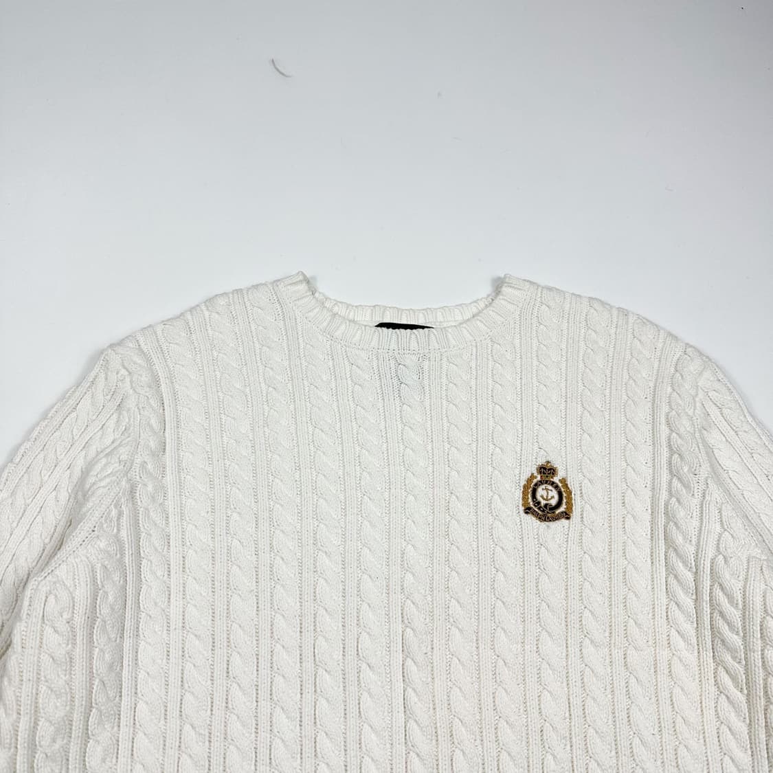 폴로 랄프로렌 RL 화이트 케이블 니트 (L 여성추천) 상품이미지1