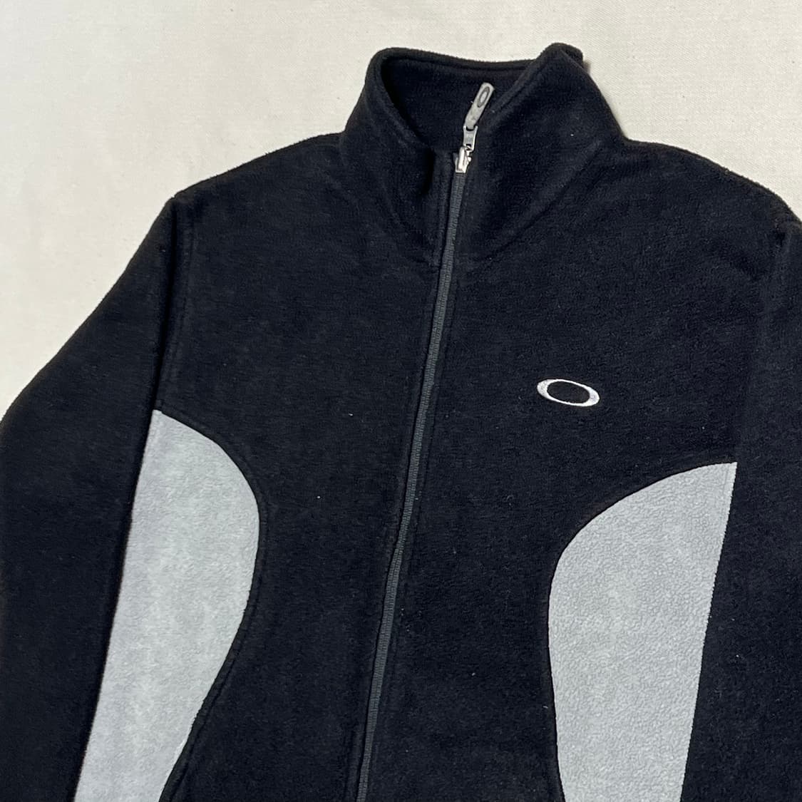 L 오클리 배색 블랙 플리스 상품이미지1