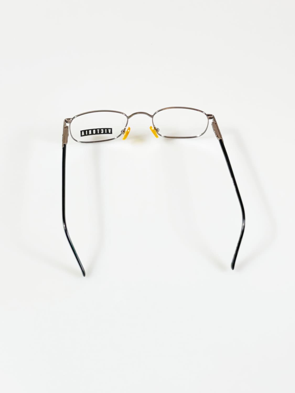 90s VICTORIA 다크 실버 메탈 슬림 스퀘어 빈티지 안경 상품이미지5