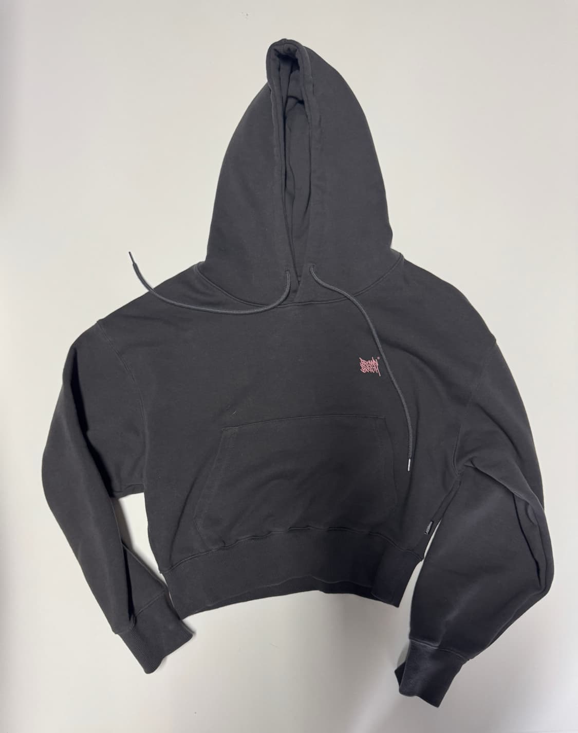 여성 브라운브레스 23년도 핑크 스펠아웃 크롭 후드티 F 상품이미지2