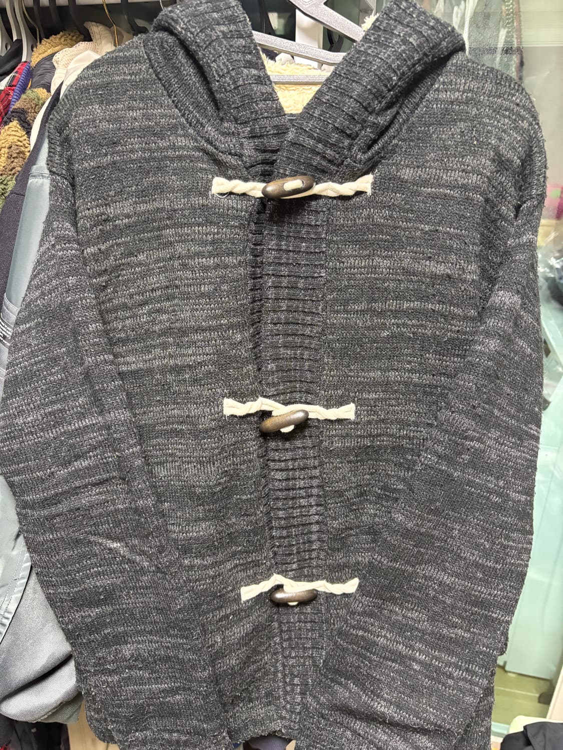 일본빈티지 보카시 떡볶이 후드가디건 상품이미지1