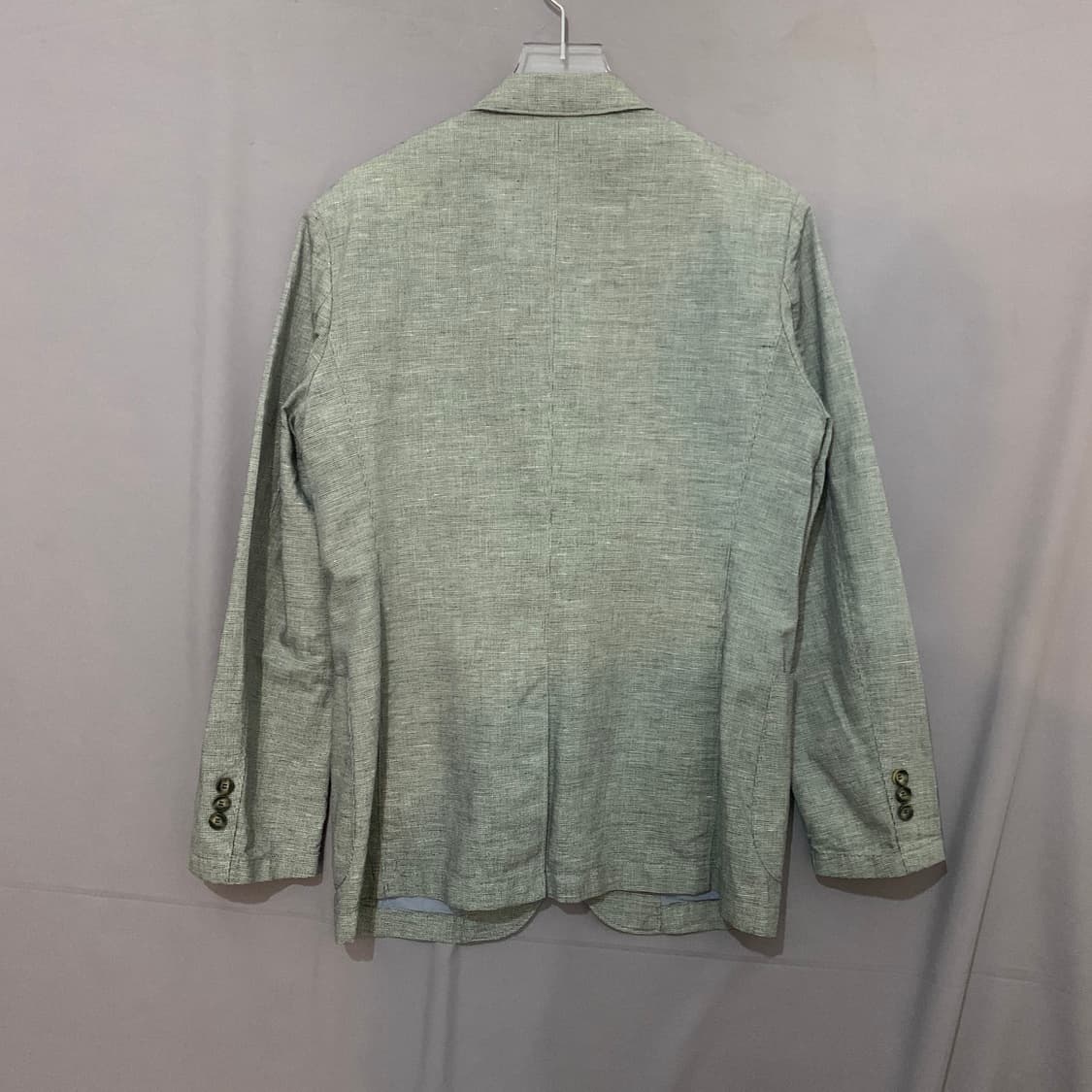 M 헨리코튼 이탈리안 슬림핏 린넨 혼방 체크 블레이저 자켓 상품이미지2