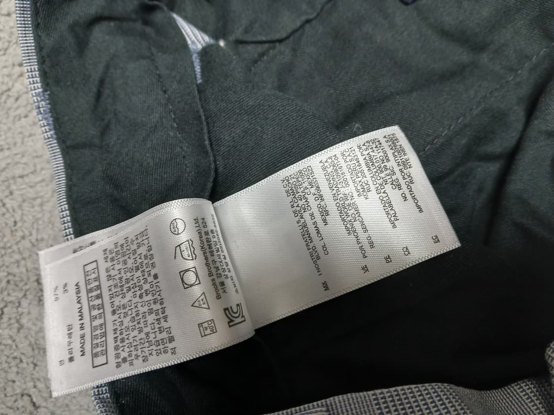 브룩스브라더스 체크 바지 36 상품이미지5