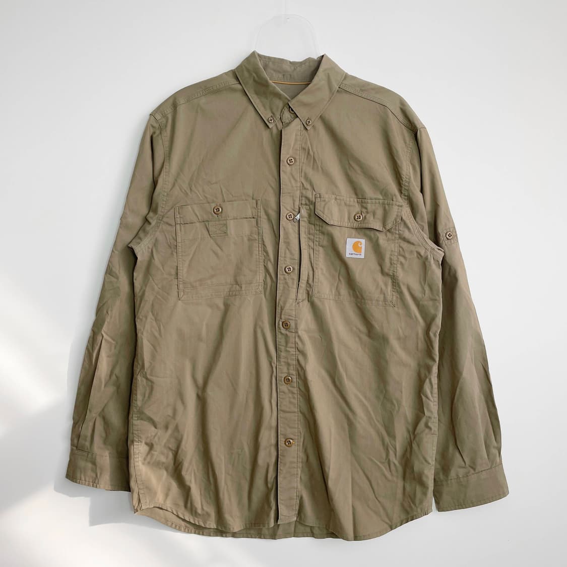 B1 칼하트 오리지널 코튼 베이지 셔츠 M사이즈 상품이미지1