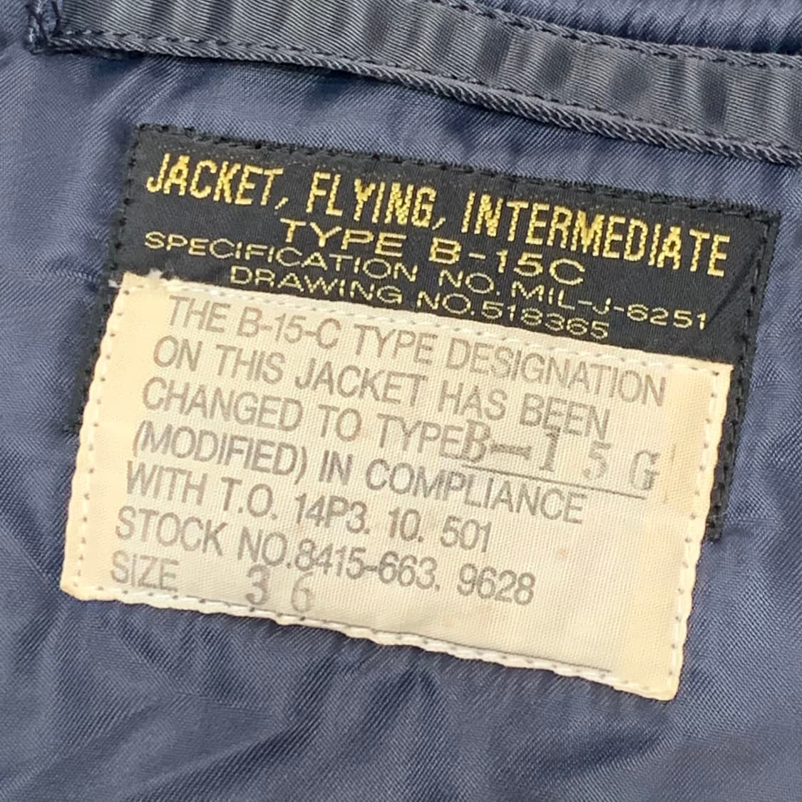 버즈릭슨 B-15C 빈티지 플라이트자켓 상품이미지6