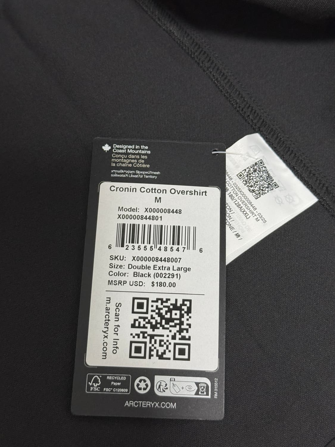 아크테릭스 크로닌셔츠 xxl 상품이미지3