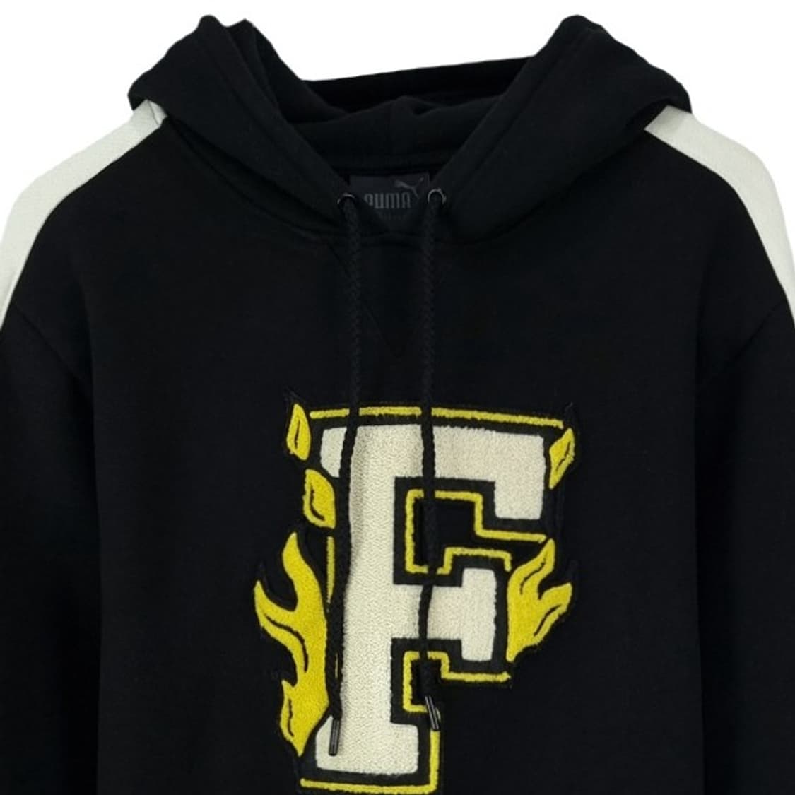 [푸마 X 리한나] 그래픽 자수 오버핏 크롭 후드티 블랙 M19283 상품이미지4
