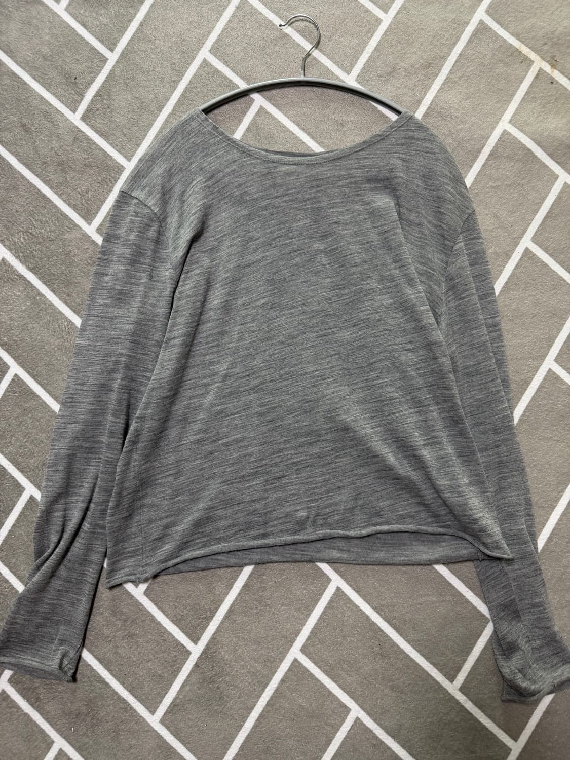 모노프리베 그레이3 Textured Wool Long Sleeve  상품이미지2