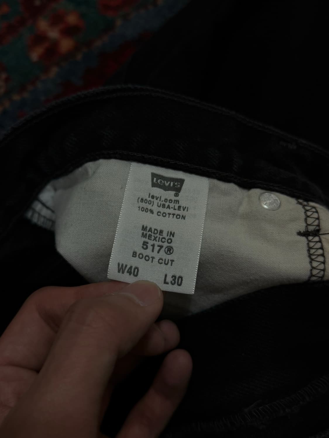 00's 빈티지 리바이스 517 블랙 부츠컷 플레어진 상품이미지10