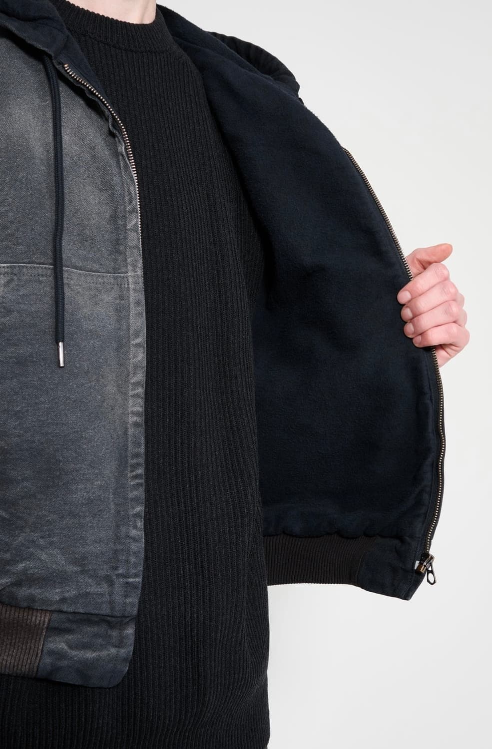 (새상품) 25FW 오라리 프로덕트 다이드 오가닉 코튼 덕 후드 집업 상품이미지6