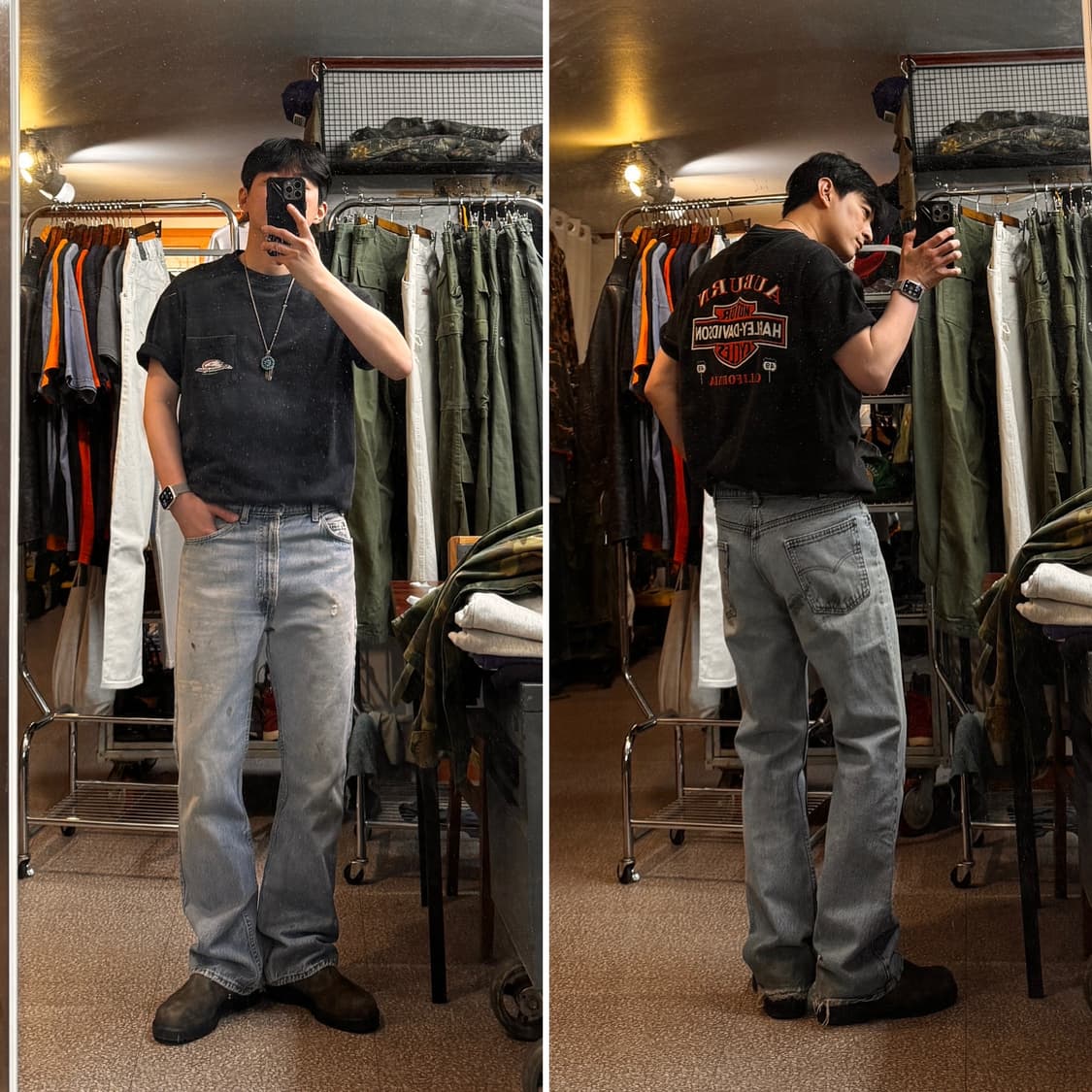 80s levis orange tab 517 denim pants 상품이미지2