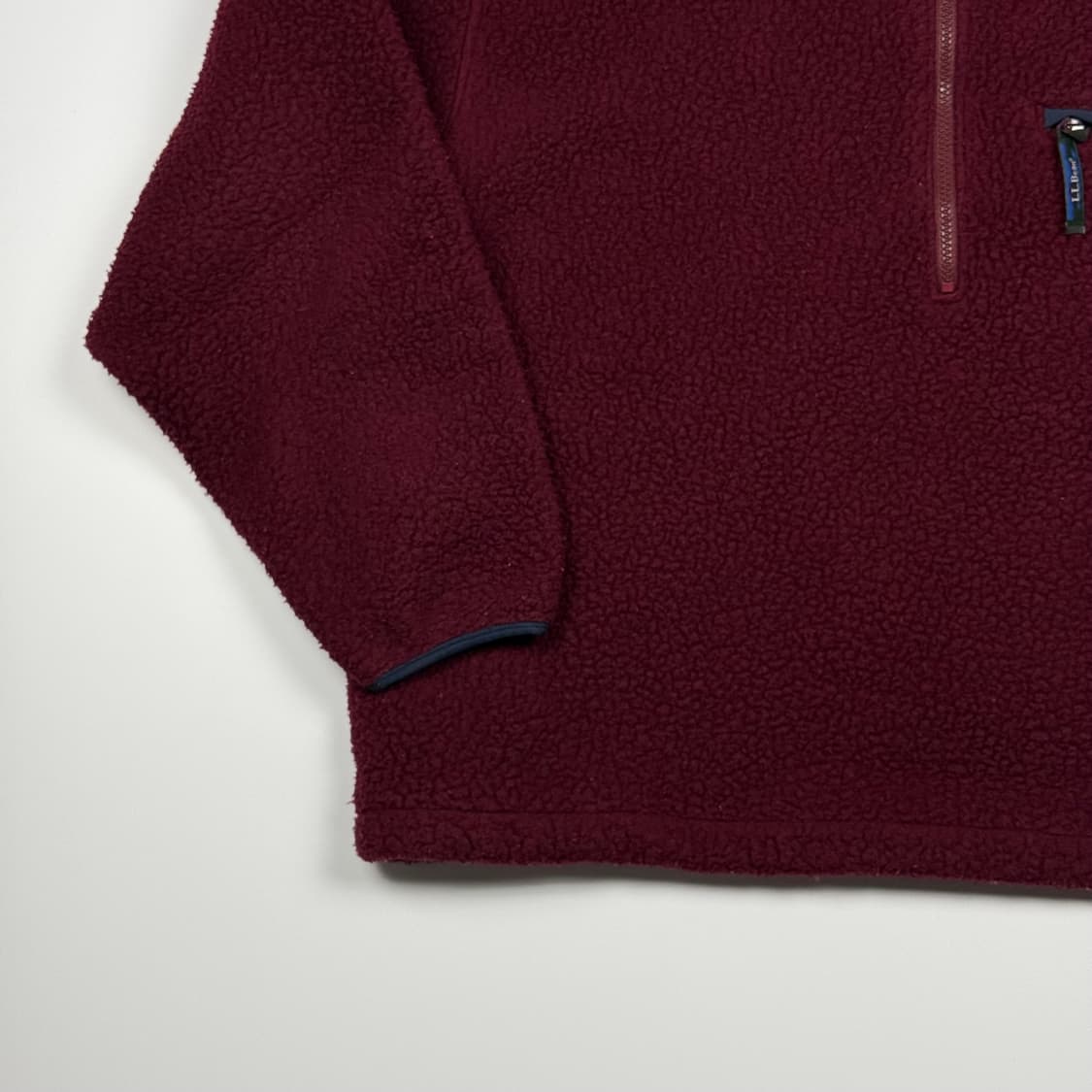 (110) 80s 엘엘빈 헤비 플리스 풀오버 레드 상품이미지4