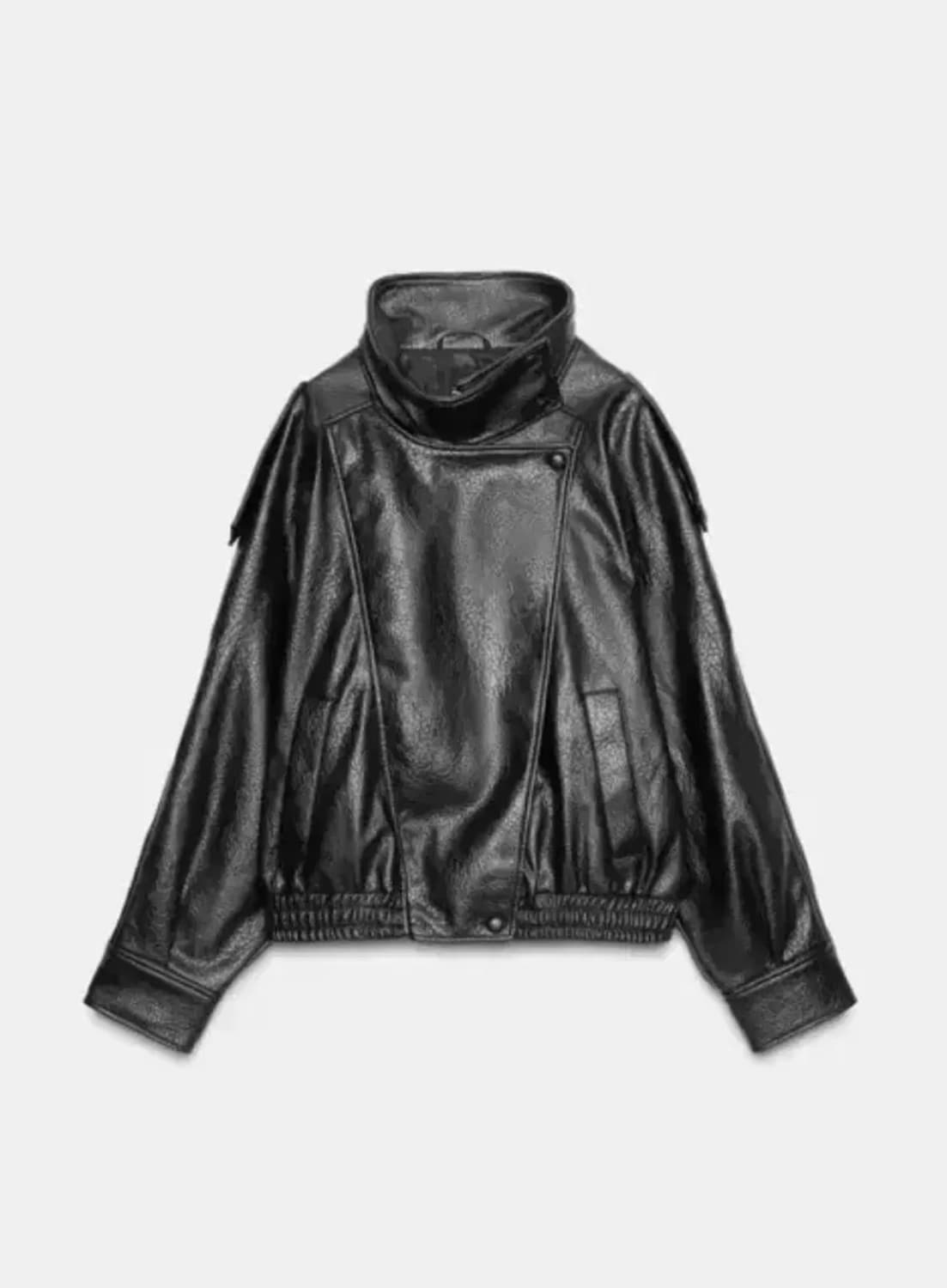 자라 페이크 레더자켓  s 상품이미지1