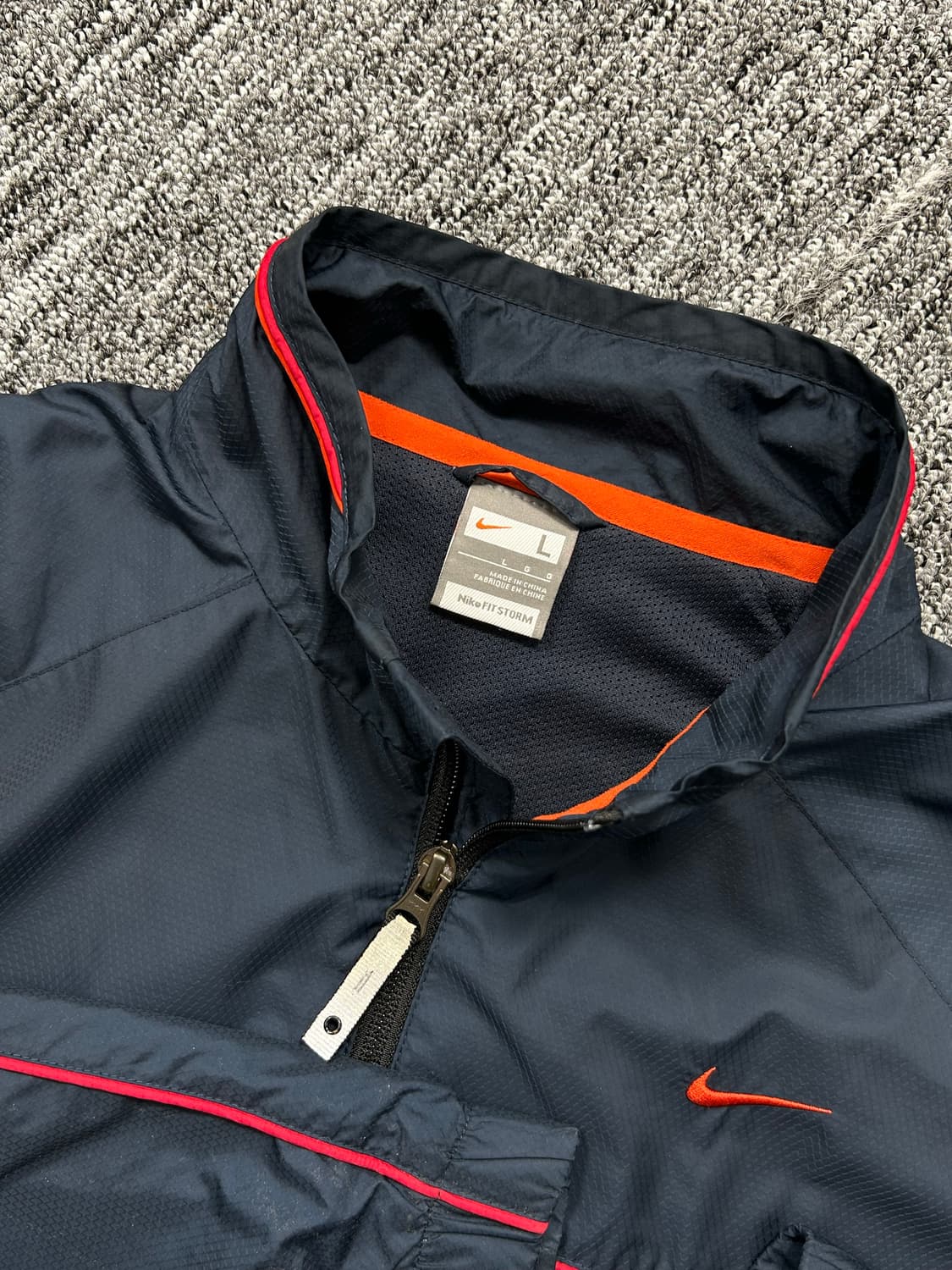 나이키 00s 네이비 레드 바람막이 L 상품이미지5