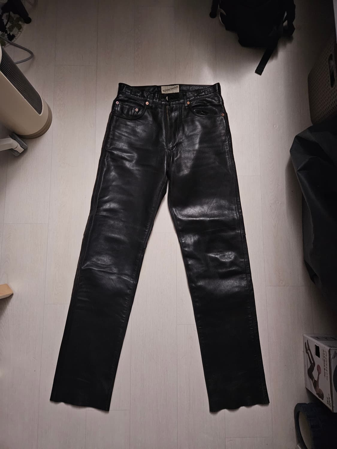 일본 빈티지 말가죽 레더 팬츠 상품이미지1