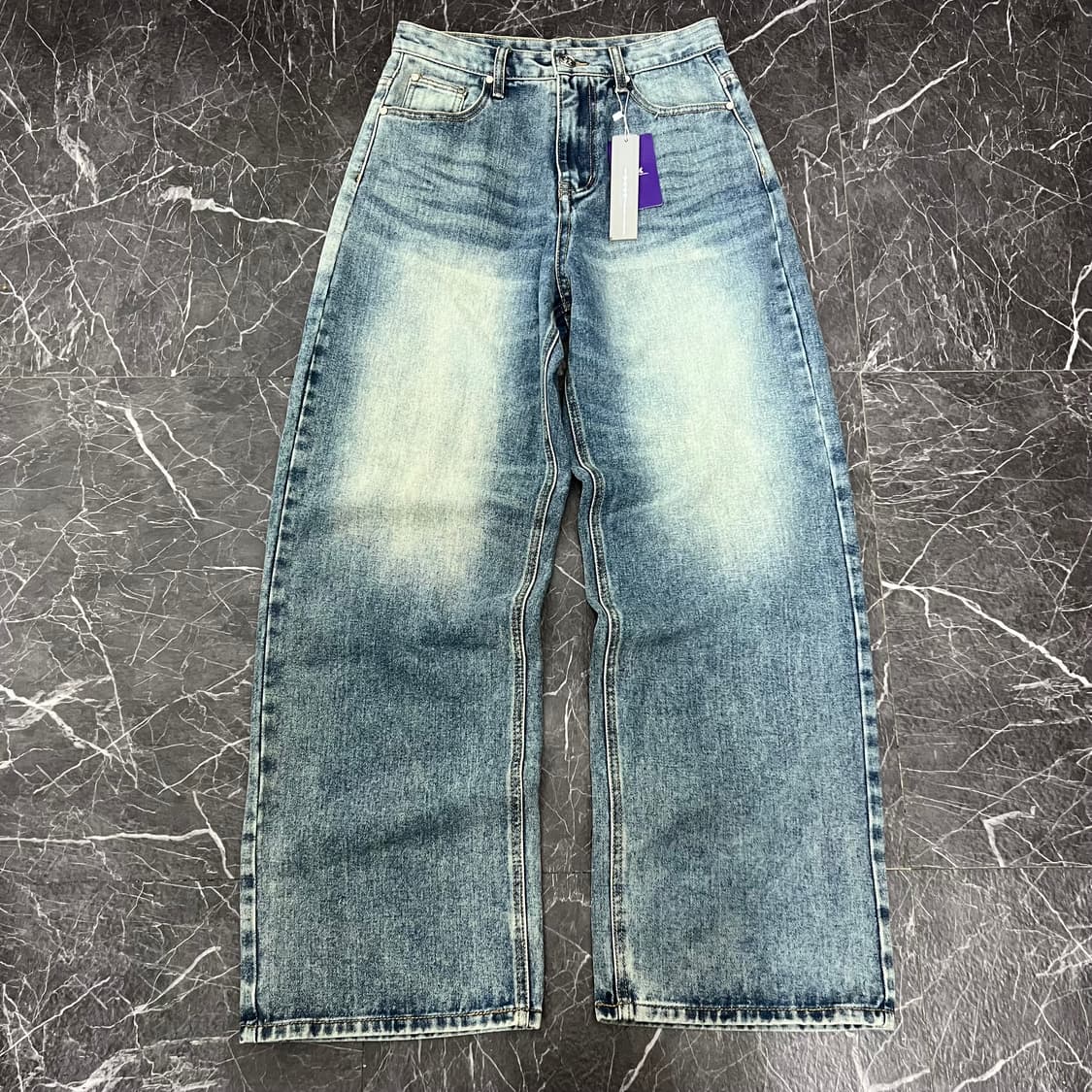 DNSR 와이드 워시드 데님 팬츠 상품이미지4