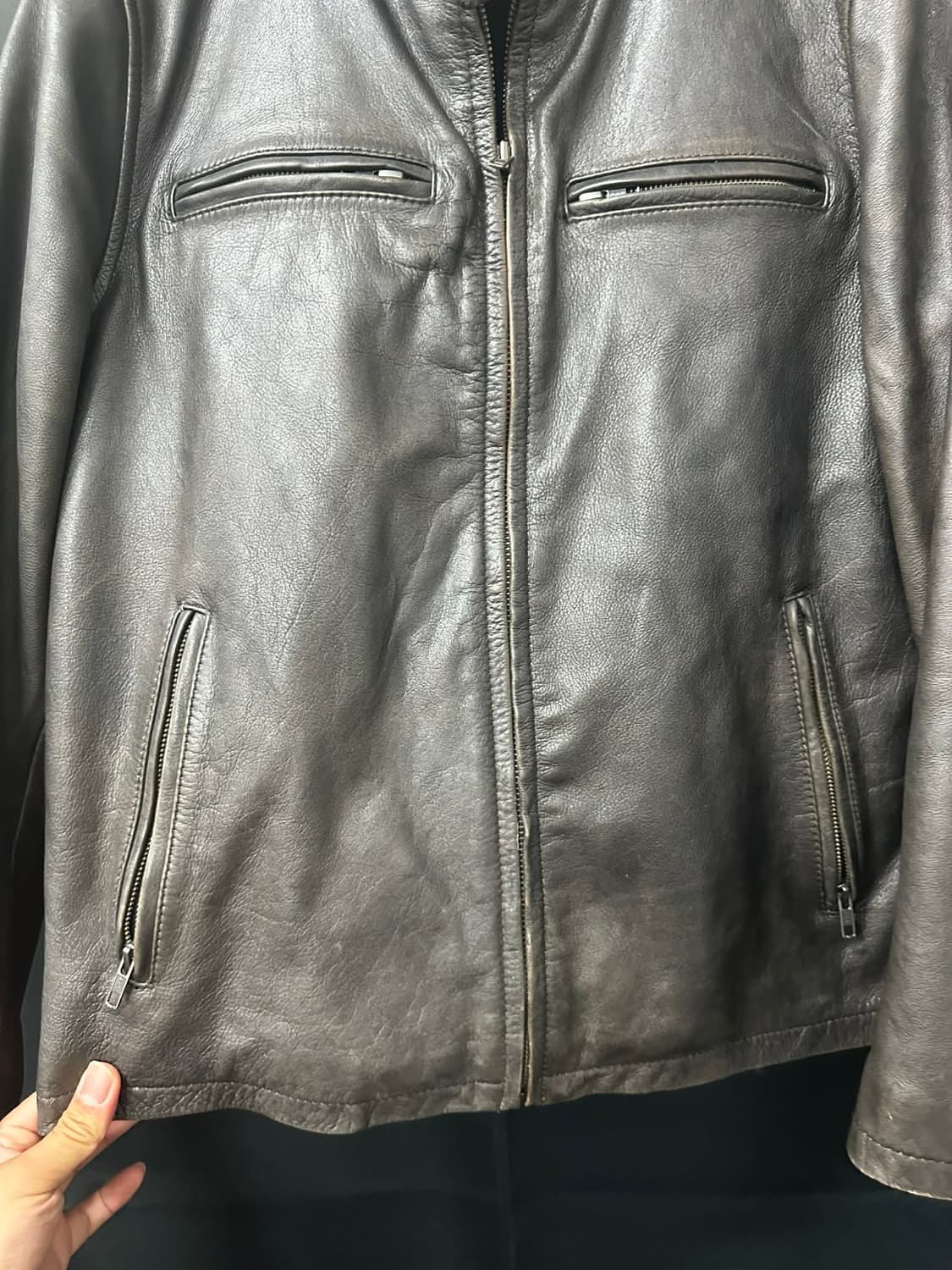 윌슨스 90s 빈티지 레더 자켓 상품이미지5