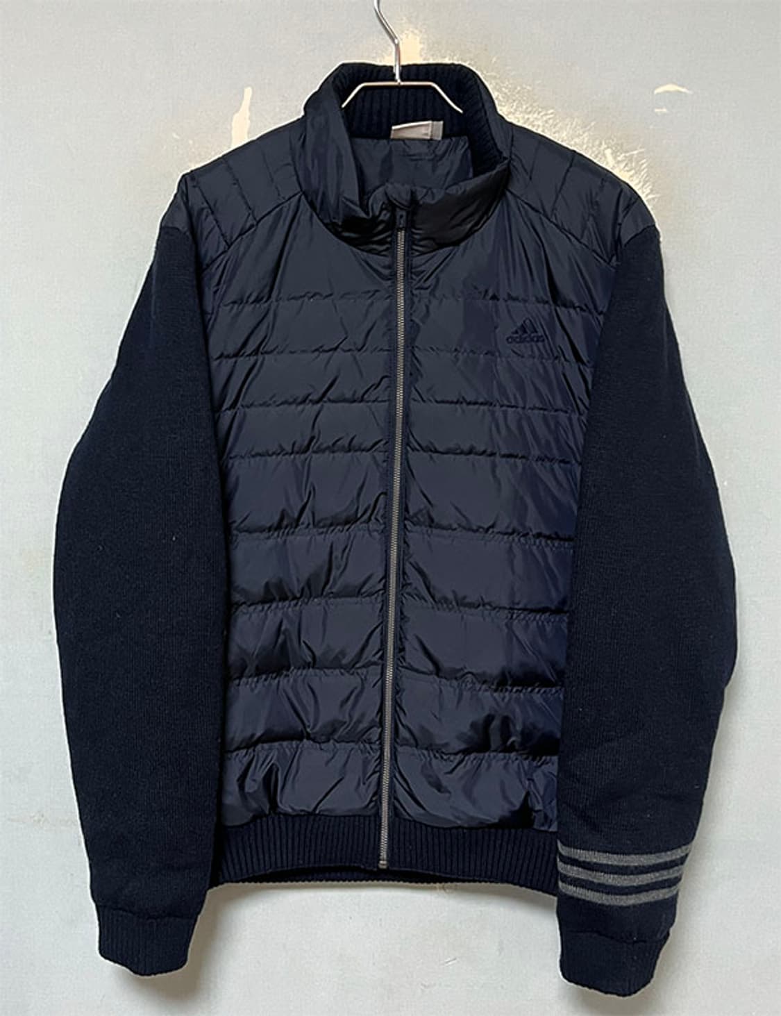 아디다스 남자패딩 니트집업 덕다운 캐주얼 105-110 상품이미지1