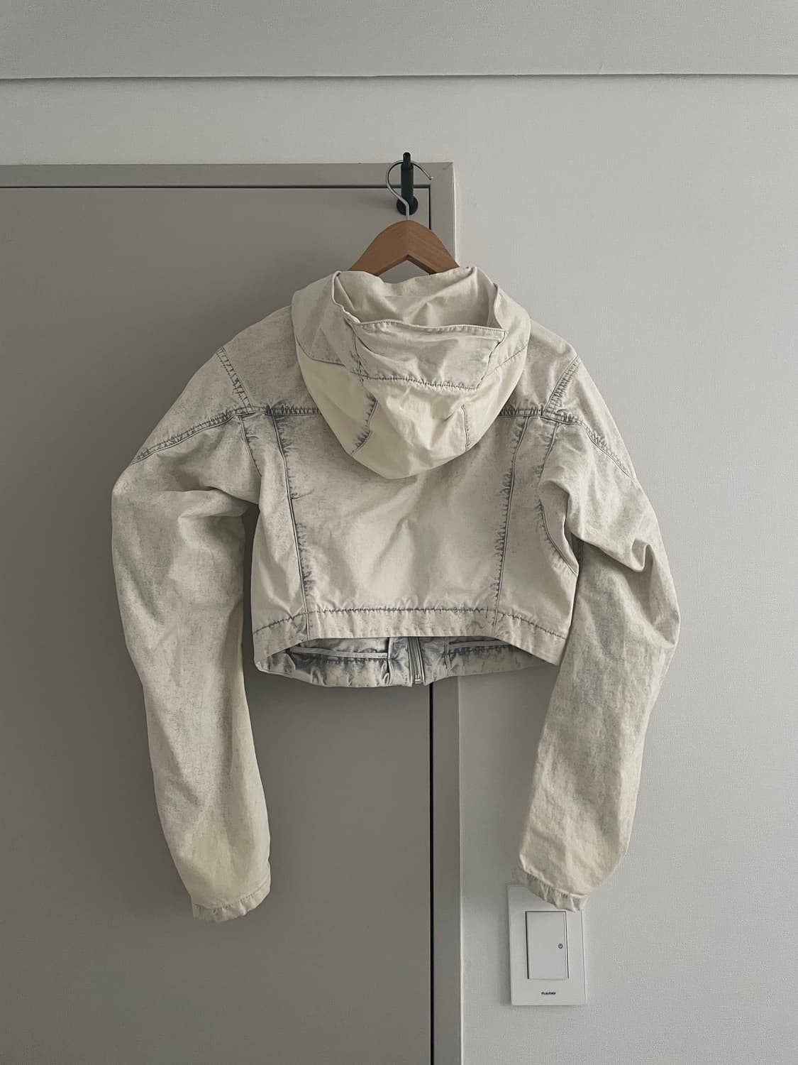 혜인서 워시드 크롭자켓 2 size 상품이미지2