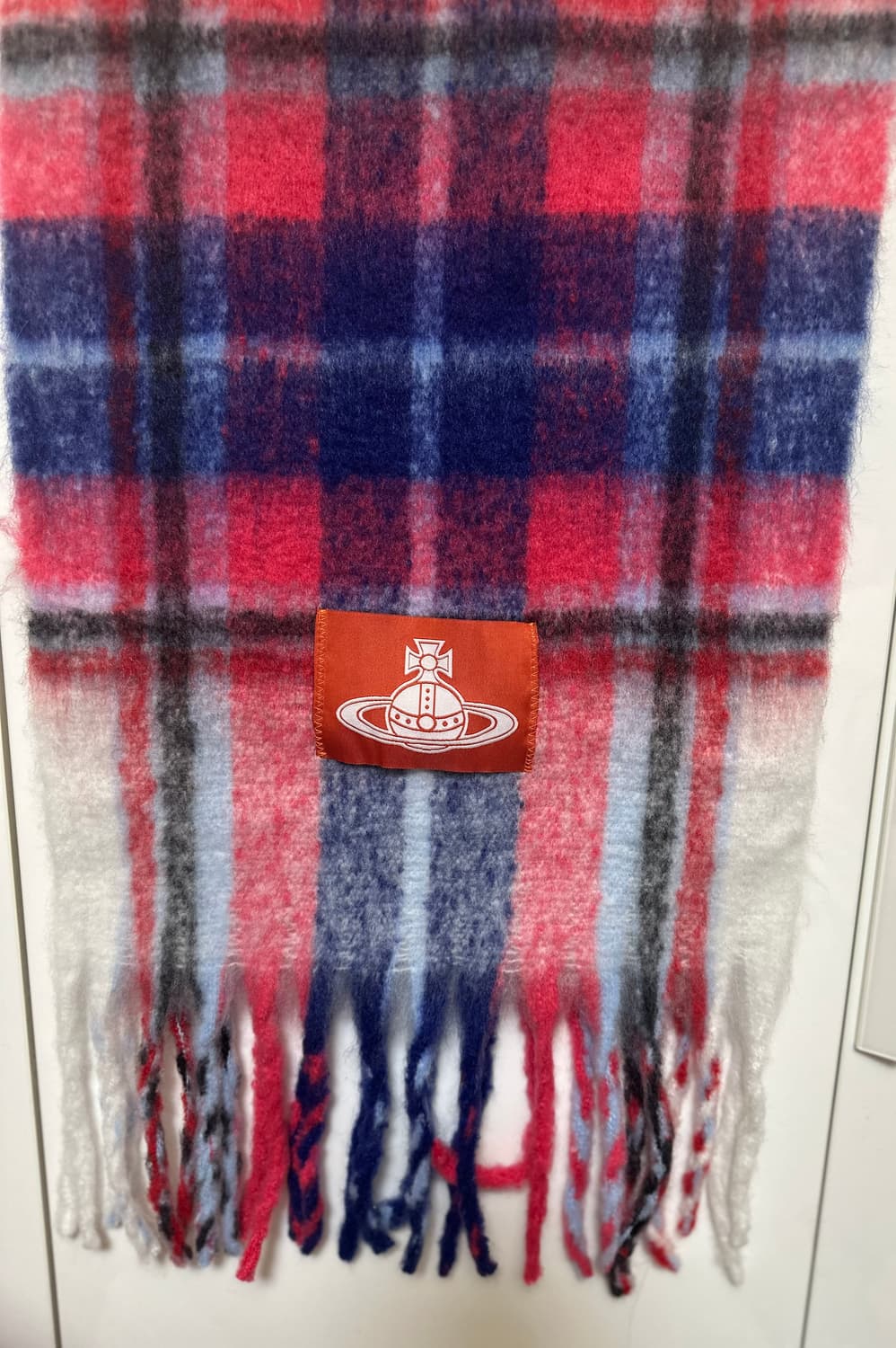 비비안웨스트우드 알파카모헤어울체크 머플러남여공용 상품이미지4