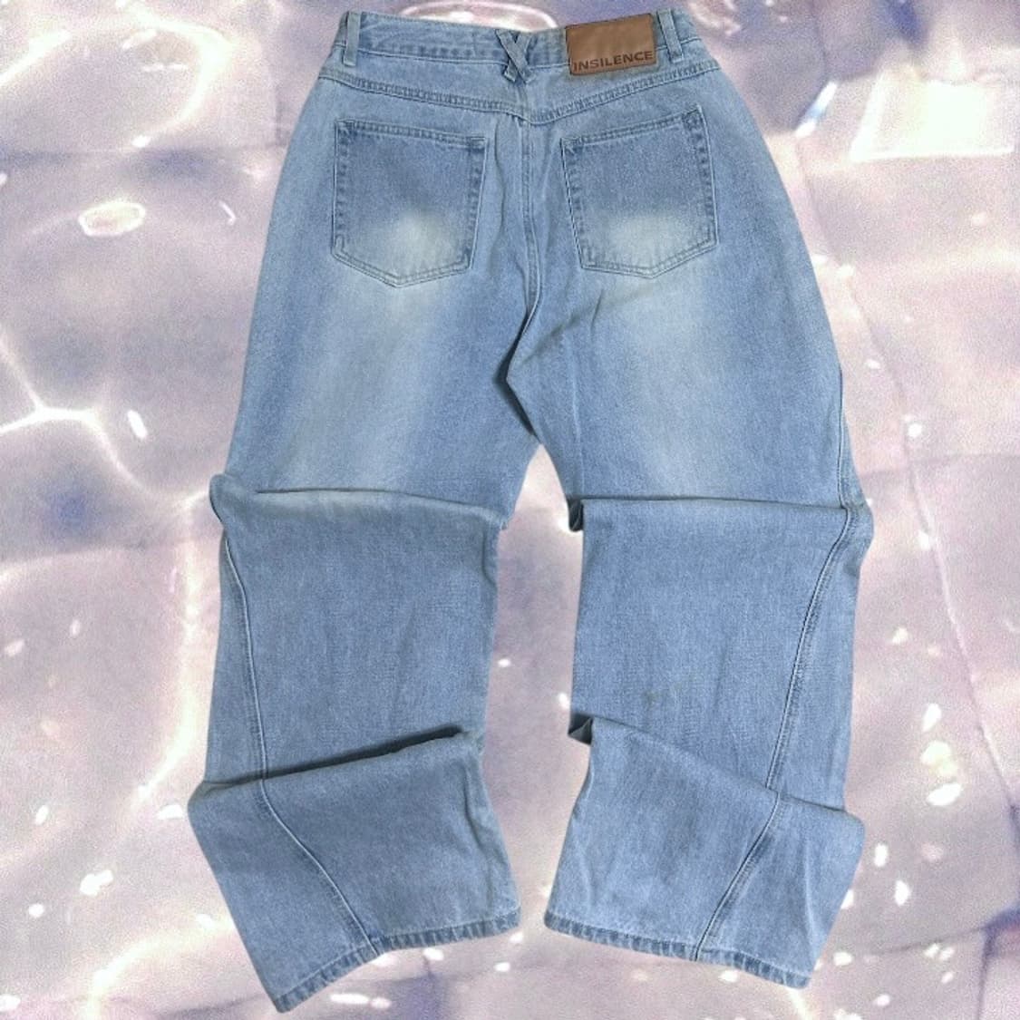 인사일런스 디바이드 와이드 데님 팬츠 블루 M 상품이미지9