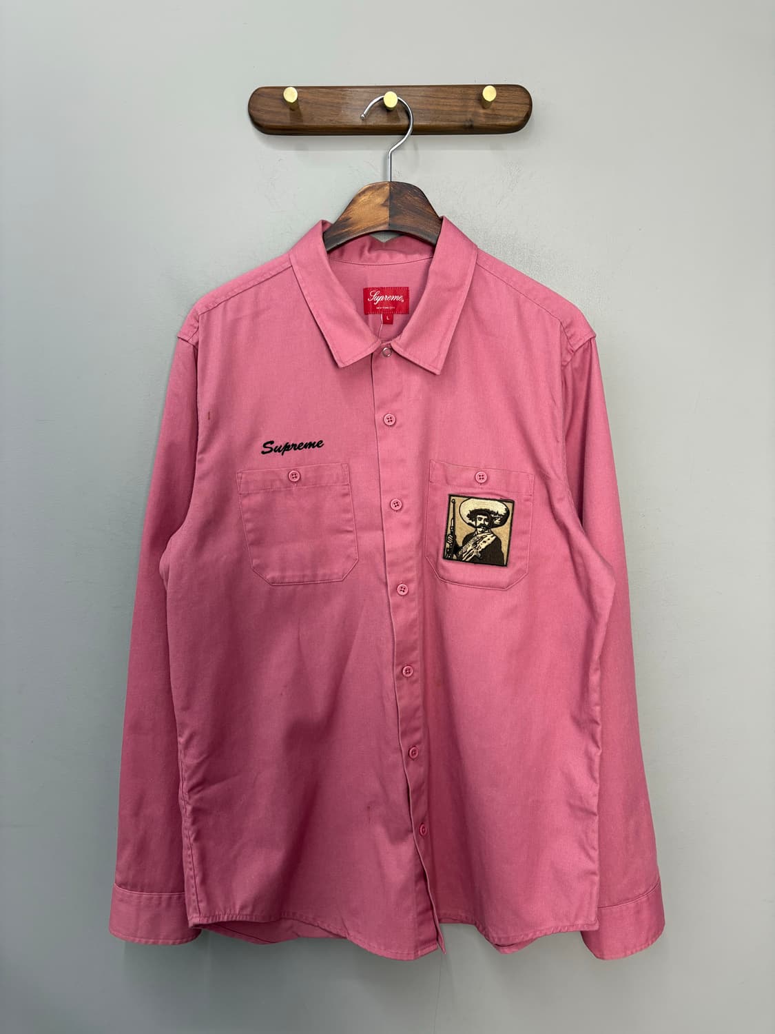 슈프림 17F 자파타 로즈핑크 워크셔츠 A3264 상품이미지2