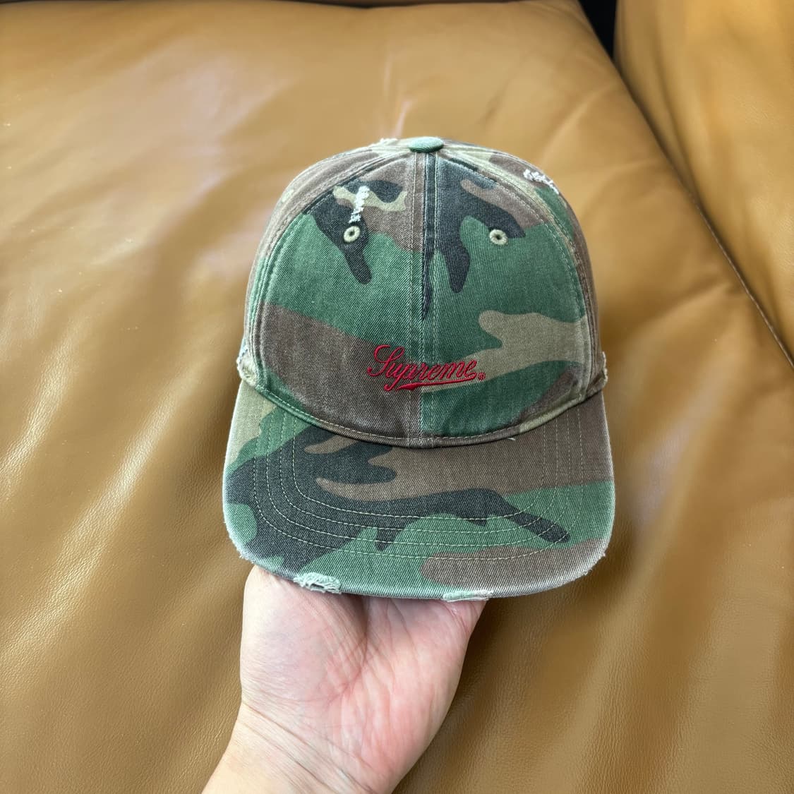 슈프림 6패널 볼캡 모자 우드랜드 카모 크러쉬 상품이미지2