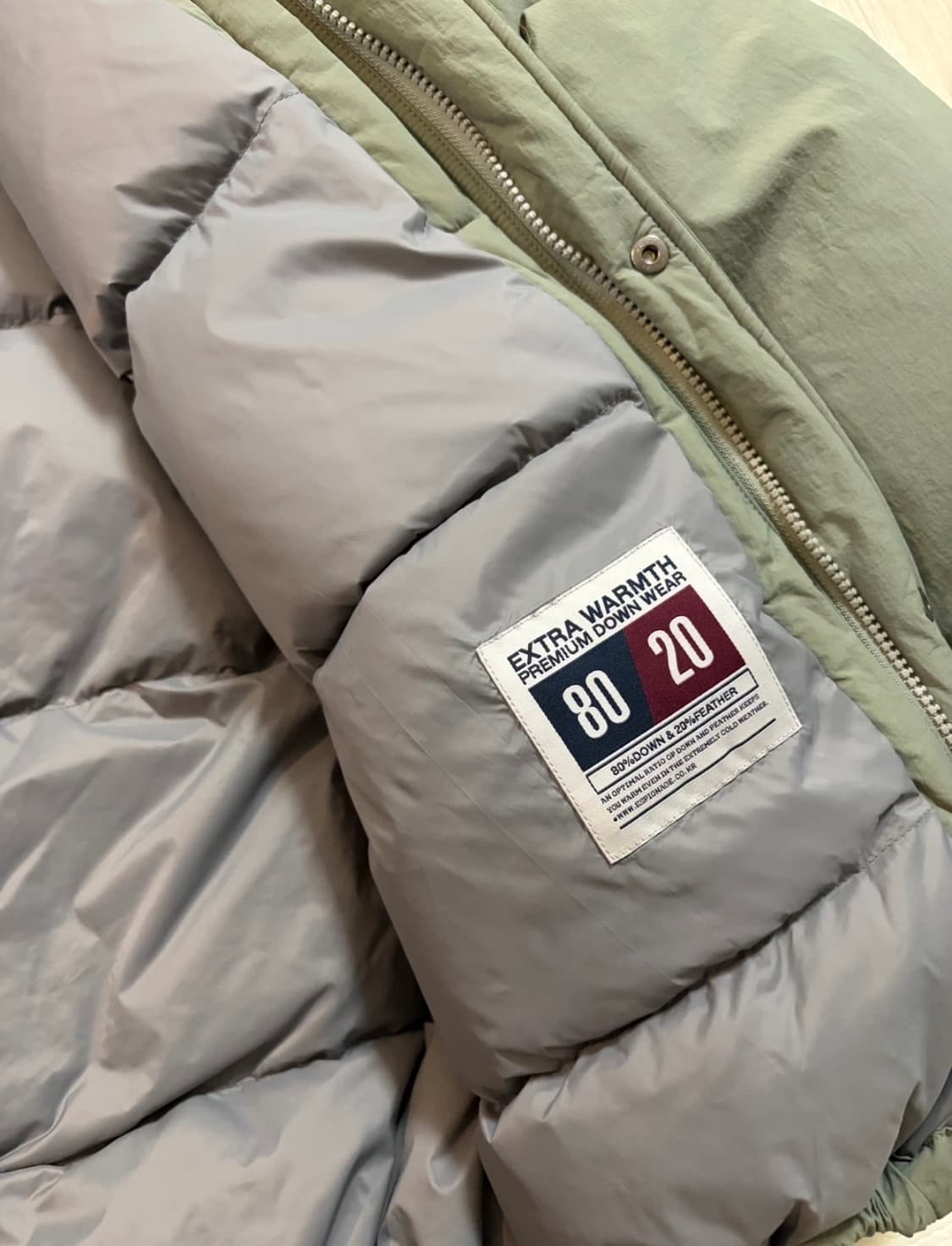 에스피오나지 M65 다운 올리브 XL 상품이미지4