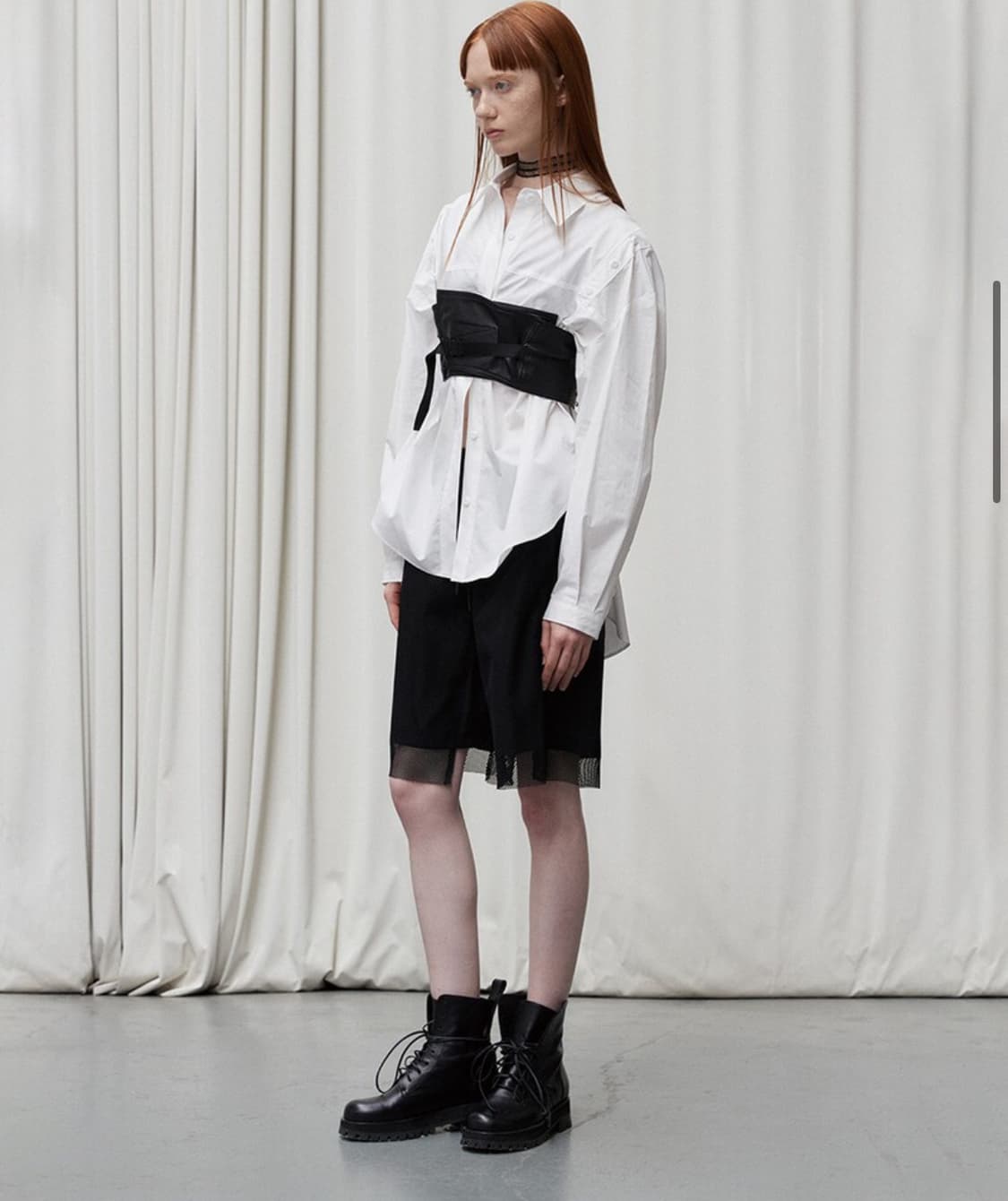 더일마 우먼 와이트 에코 버클 벨트 블랙 상품이미지2