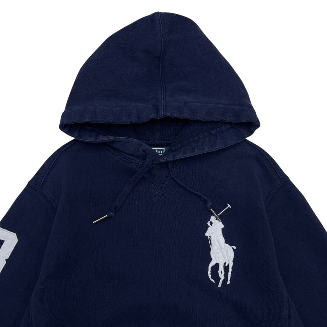 폴로 랄프로렌 화이트 빅포니 네이비 후드 S 상품이미지4