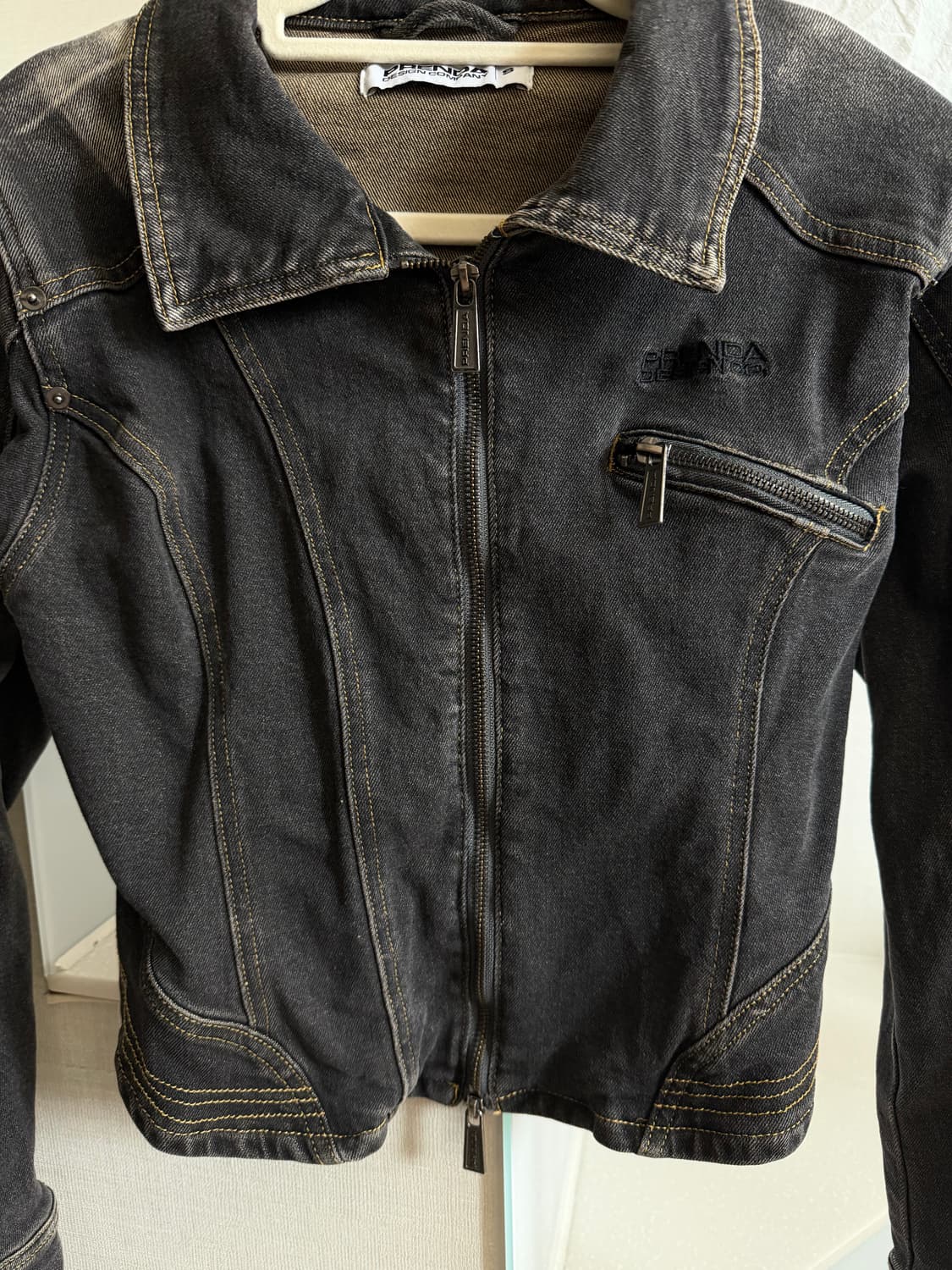 세미크롭 데님자켓 / Y2K / 펑크 상품이미지2