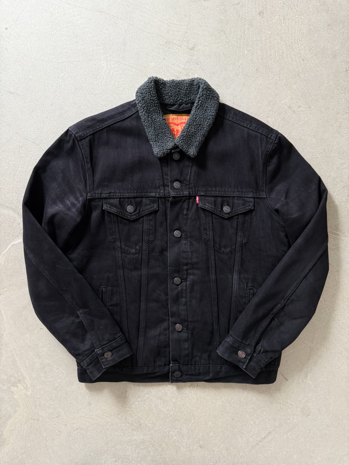 Levi's Sherpa Denim Trucker Jacket 상품이미지2