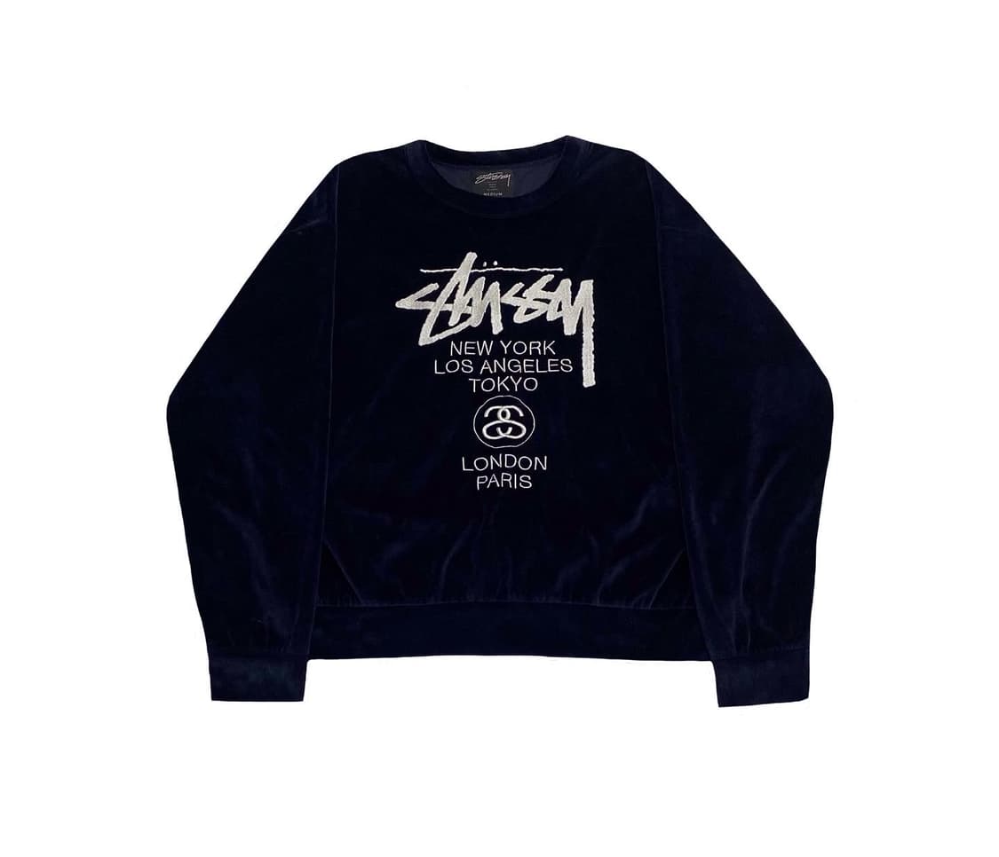 STUSSY(스투시)벨루어 월드투어 슬리브 상품이미지1