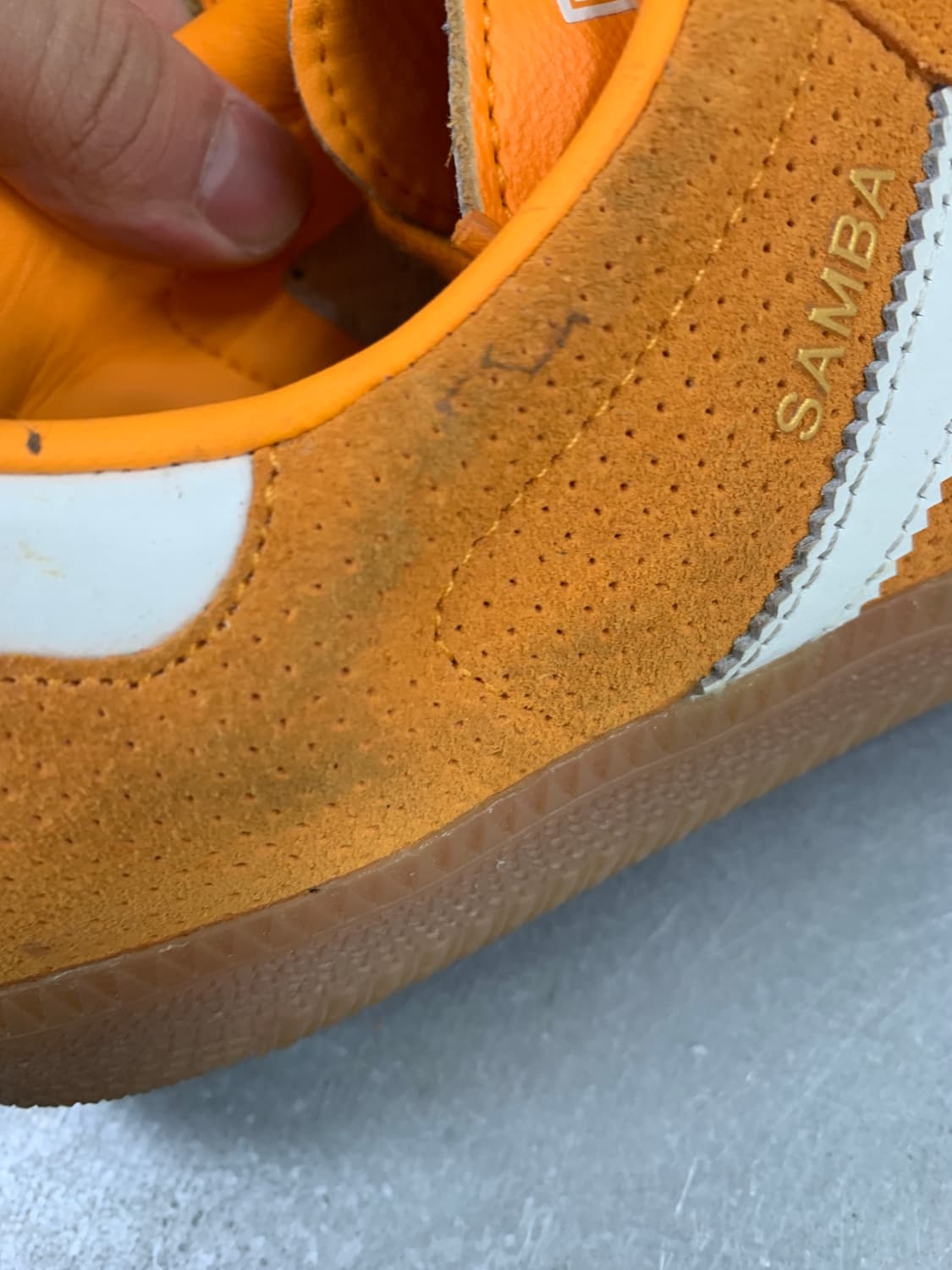 아디다스 삼바 오렌지 러쉬 265 상품이미지9