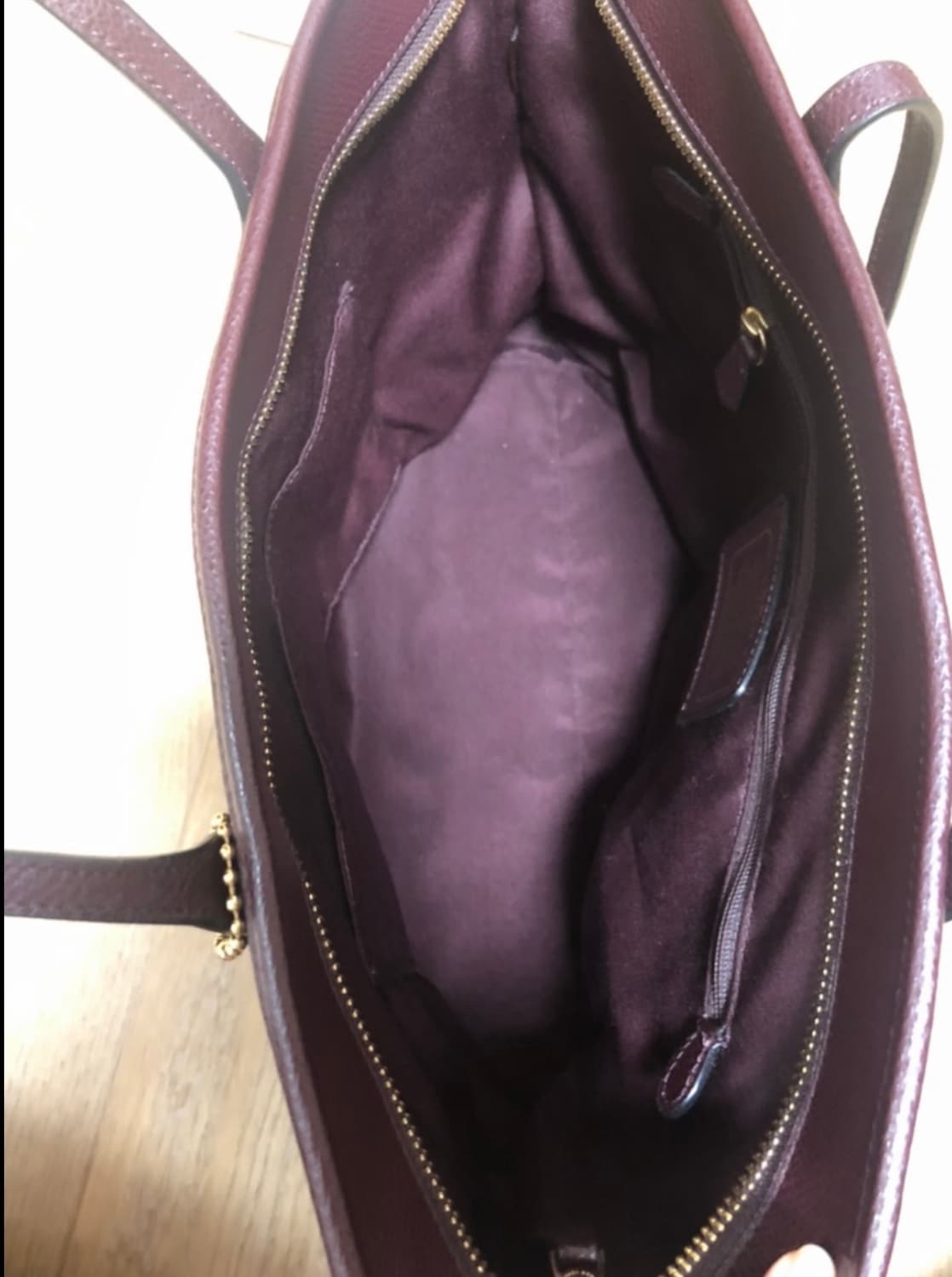 코치 자주색 쇼퍼백 상품이미지3