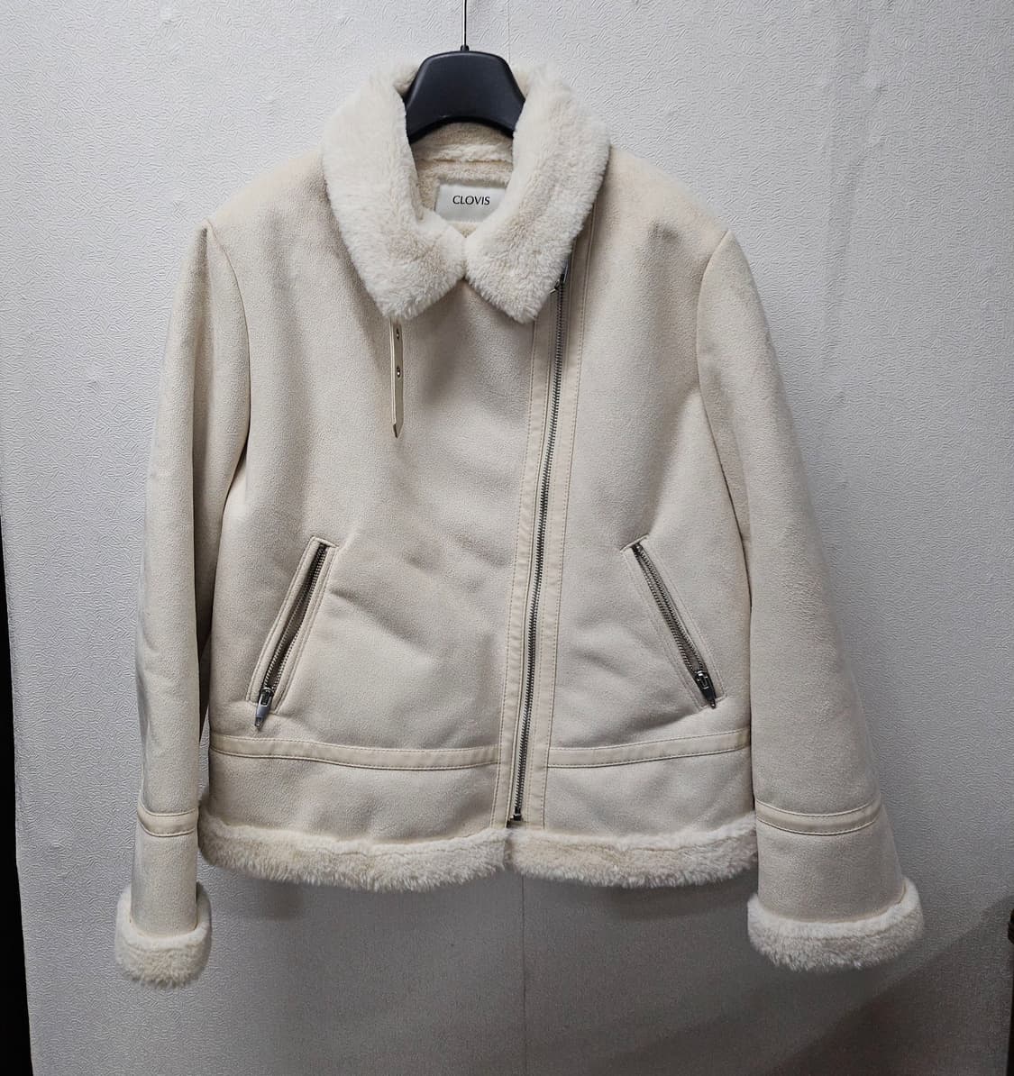CLOVIS 아이보리 무스탕 자켓  M 상품이미지1