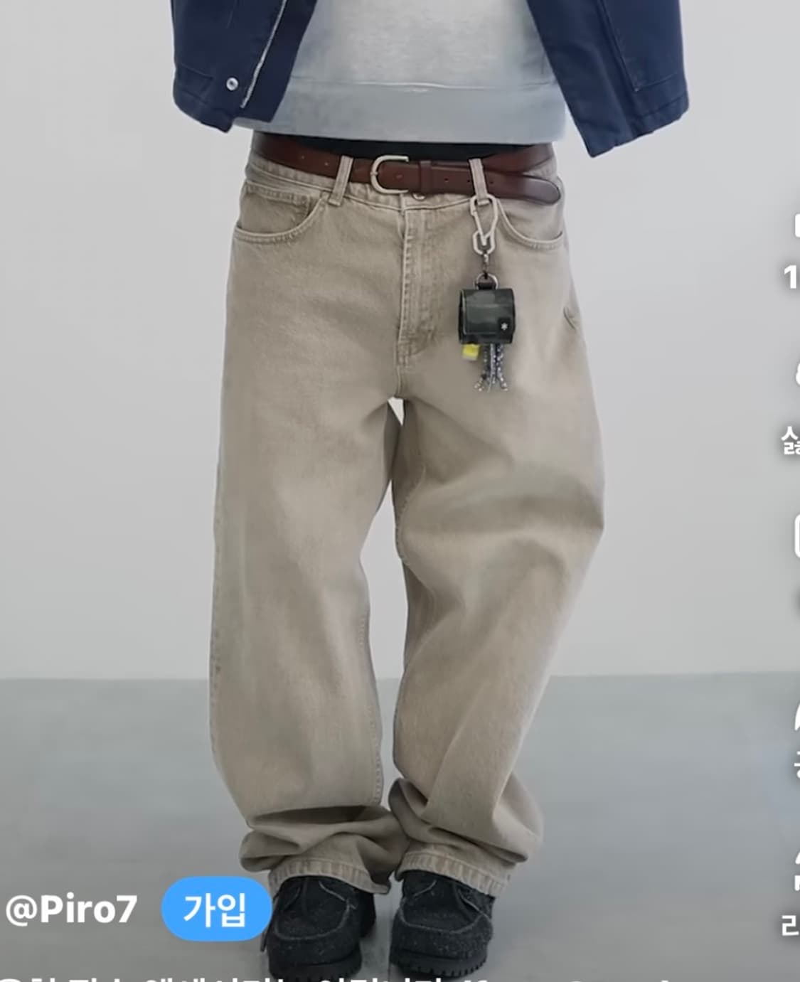 퍼킹어썸 fecke washed jeans brown 상품이미지1