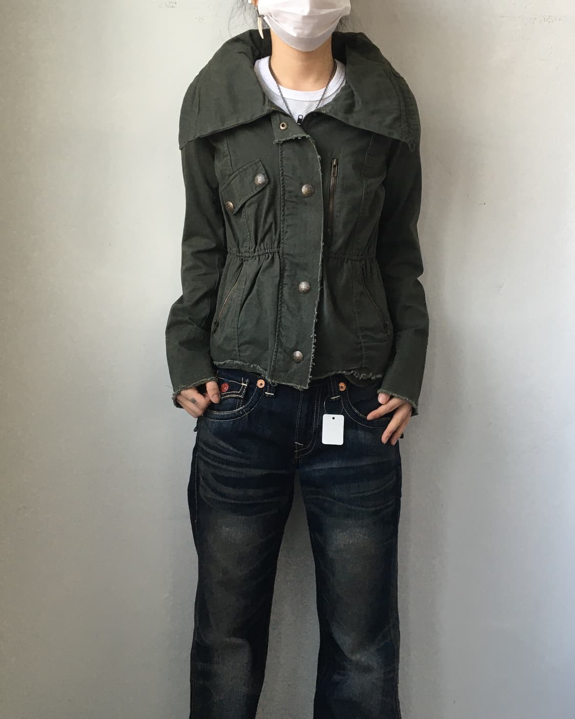 Collar point cotton jacket 상품이미지1