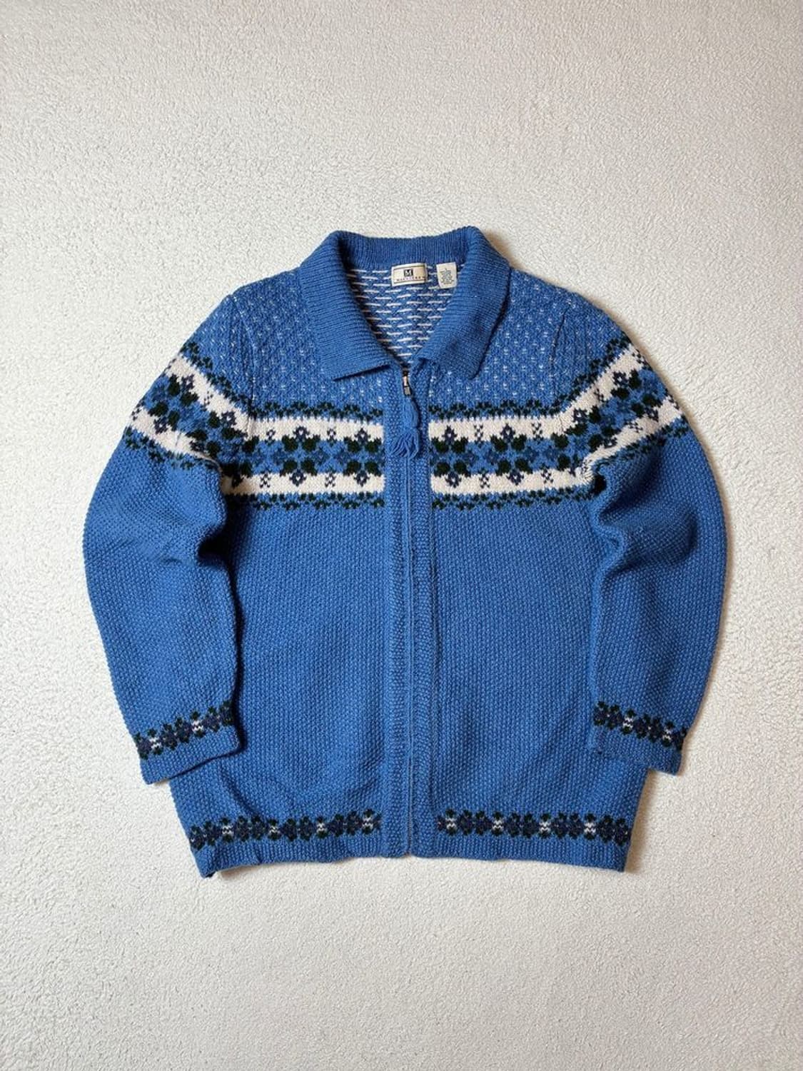 모리스 Maurices 셰틀랜드 울 풀집 스웨터 가디건 PN7322 상품이미지1