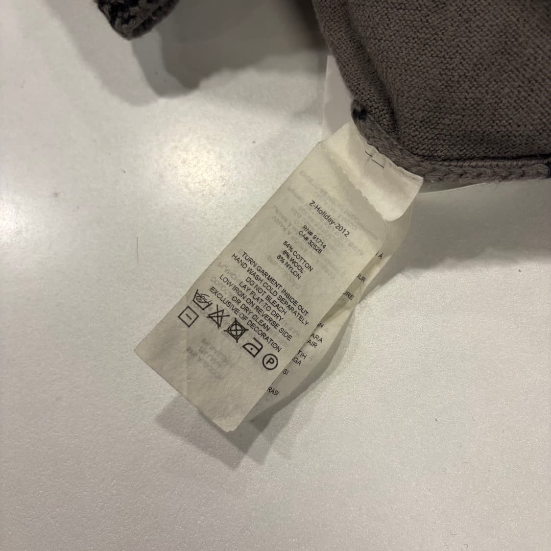 [L] 아르마니 익스체인지 패턴 니트 집업 가디건 D214 상품이미지7