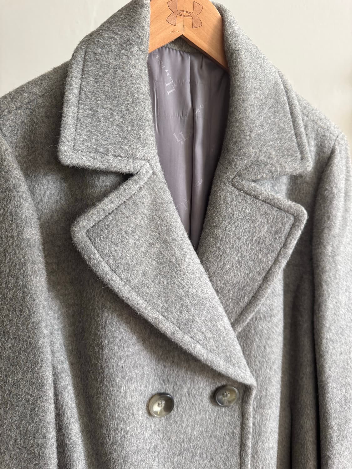 빈티지롱코트 그레이코트 L 77-88 상품이미지5