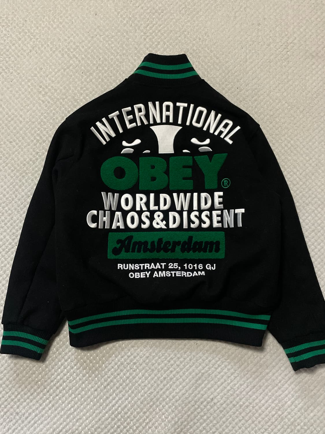 OBEY 오베이 암스테르담 인터내셔널 바시티 스타디움 자켓 상품이미지1