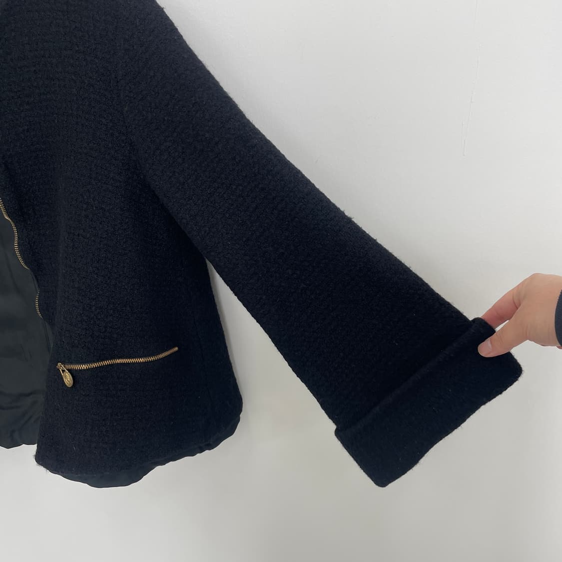 베르사체 울 집업 트위드 자켓 상품이미지5