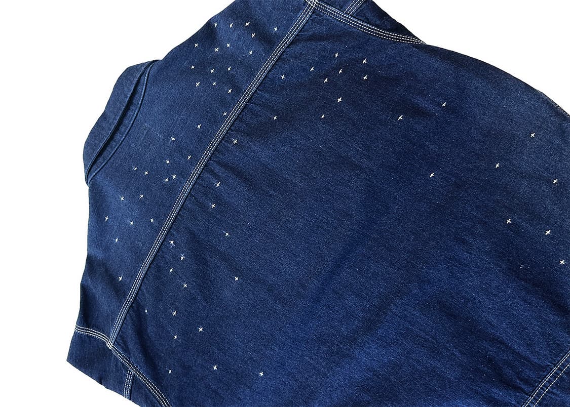 BEAMS X LEE Sashiko Denim Blouson 상품이미지4