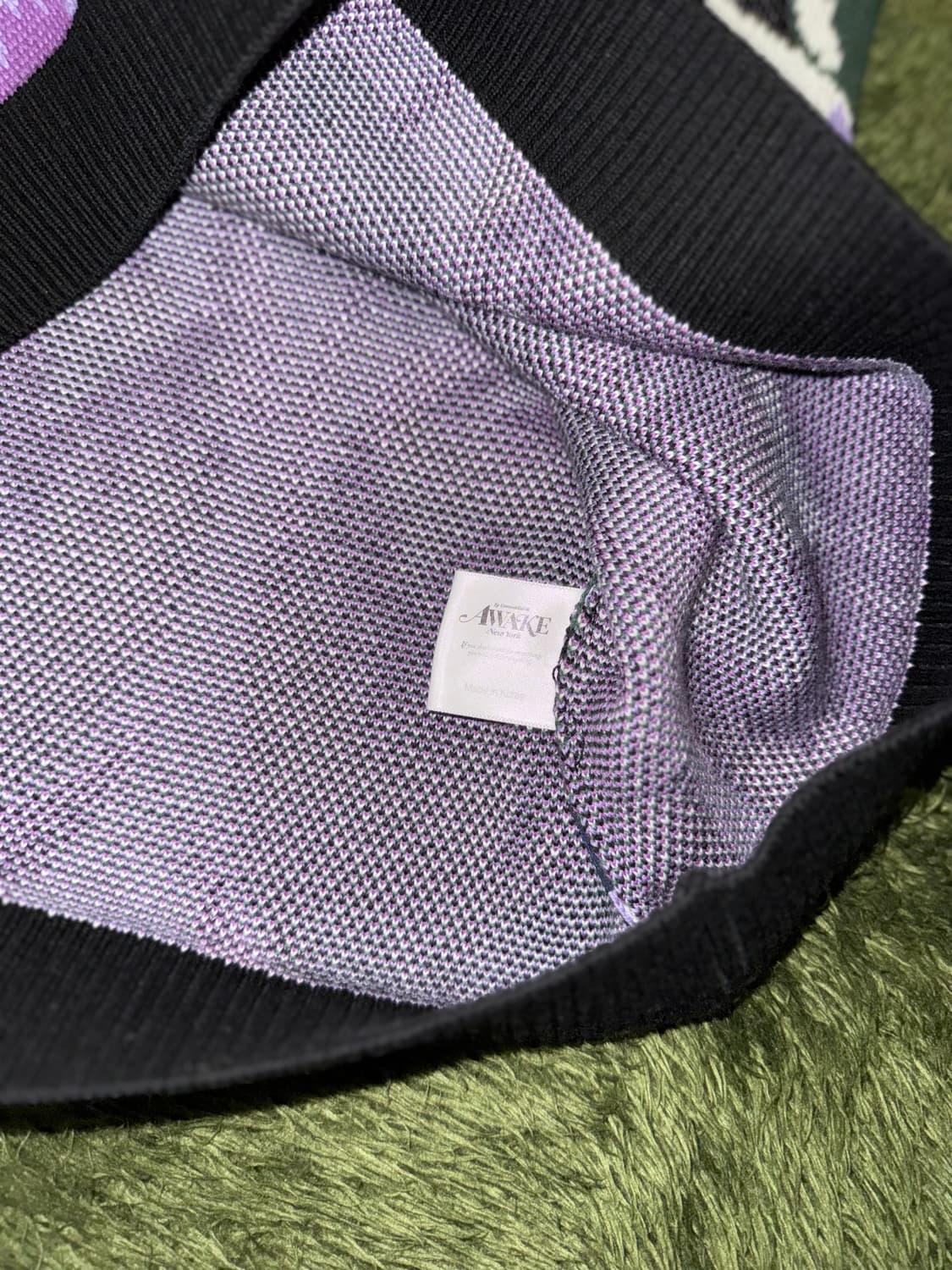[L] Awake NY 어웨이크 뉴욕 21ss 튤립 니트 베스트 블랙 상품이미지5