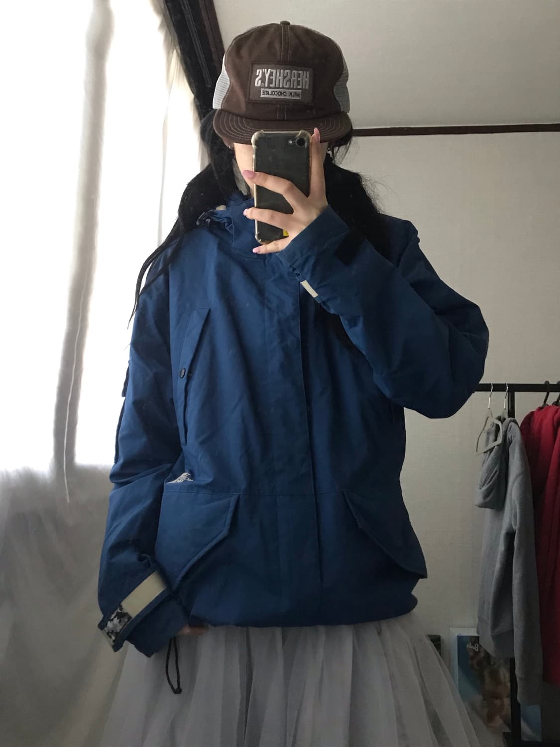 노페 블루 윈드브레이커 상품이미지1