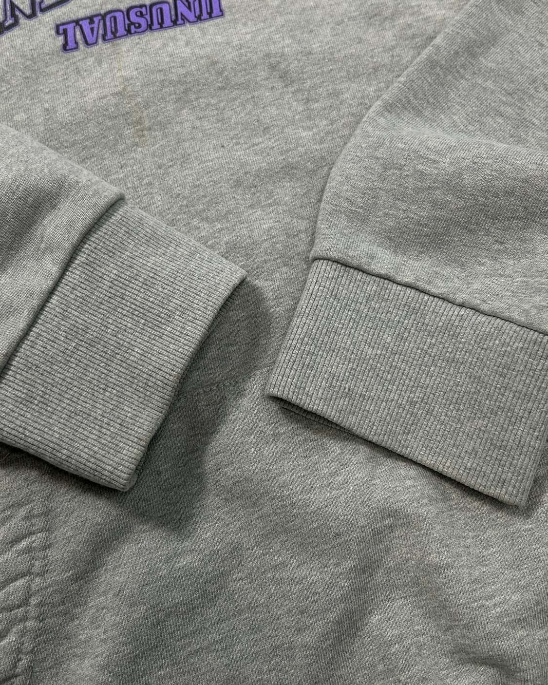 엔더슨벨 퍼플 레터로고 그레이 후드티 상품이미지5