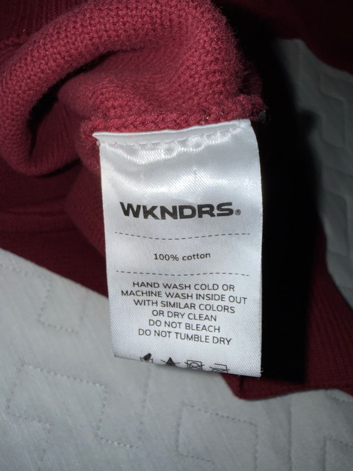 위캔더스 버건디 니트 M(피로 콜라보) 상품이미지3