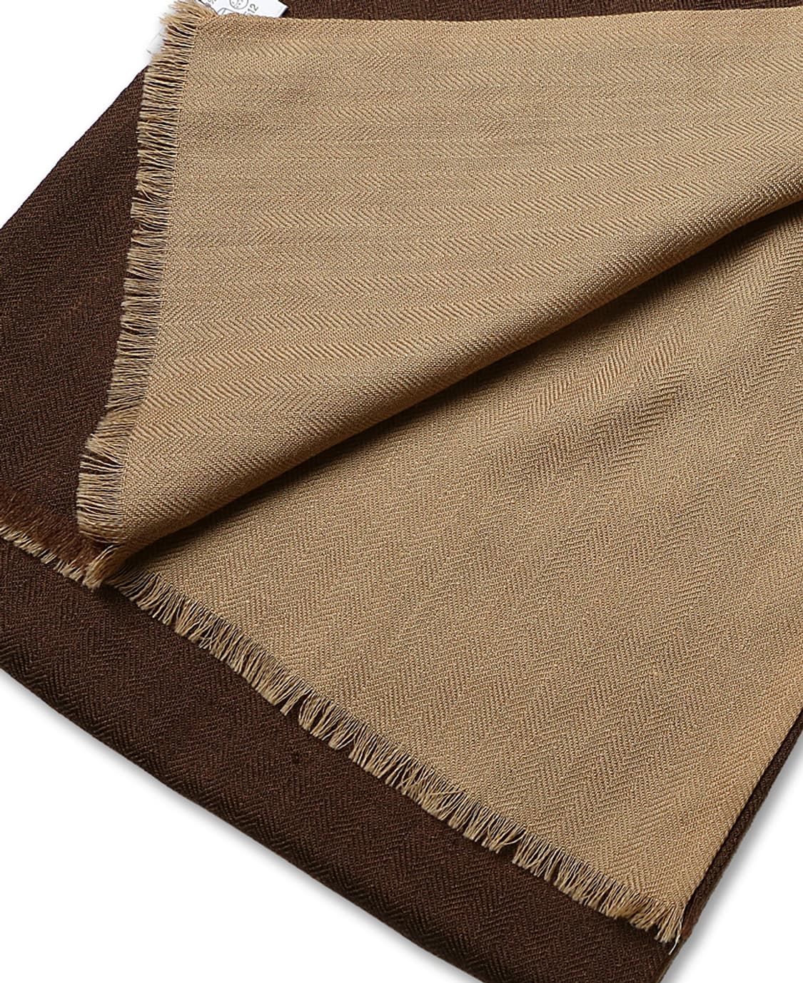 투모로우랜드 [Tomorrowland] 리버시블 헤링본 울 실크 스카프 상품이미지3